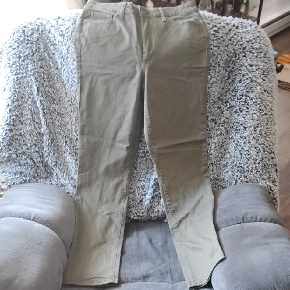 St. John's Bay Green Straight Leg Jeans